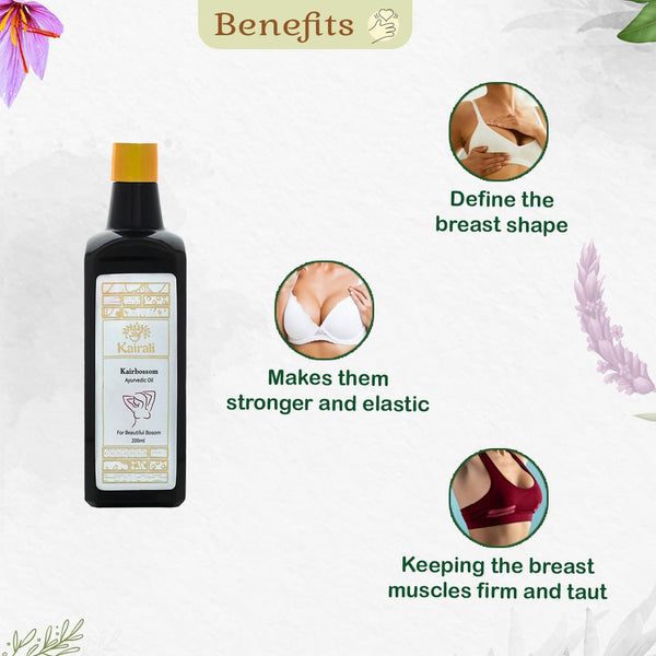 Ayurvedic Breast Massage Oil for Toning, Firming and Nourishing the Breast Naturally - Kairali Ayurvedic Products Private Limited