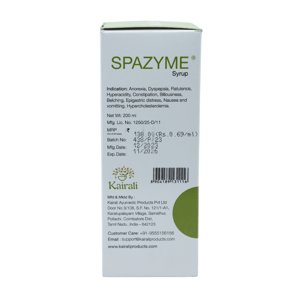 Ayurvedic Gastric & Antacid Syrup - Natural Digestive Support for Acidity & Indigestion - Kairali Ayurvedic Products Private Limited