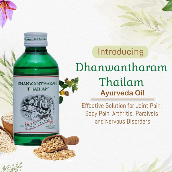 Ayurvedic Therapeutic Oil for Joint Pain, Swelling, Rheumatism & Nervous Disorders - Kairali Ayurvedic Products Private Limited