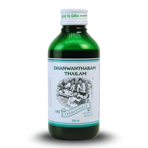 Ayurvedic Therapeutic Oil for Joint Pain, Swelling, Rheumatism & Nervous Disorders - Dhanwantharam Thailam - Kairali Ayurvedic Products Private Limited