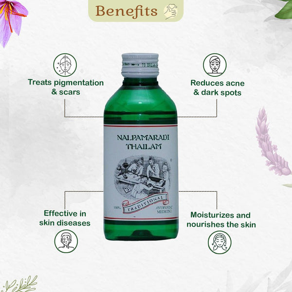 Best Ayurvedic Oil for Skin Brightening & Pigmentation - Reduces Dark Spots, Blemishes & Treats Skin Diseases - Kairali Ayurvedic Products Private Limited