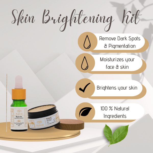 Face Care Skin Brightening Kit - Achieve Radiant & Glowing Skin Complexion Naturally - Kairali Ayurvedic Products Private Limited