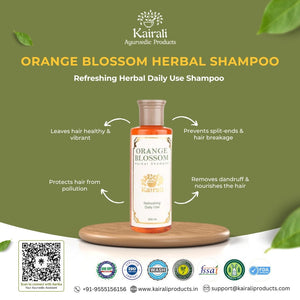 Refreshing Daily Use Herbal Shampoo - Gently Cleanses & Nourishes for Soft, Shiny, & Frizz - Free Hair - Kairali Ayurvedic Products Private Limited