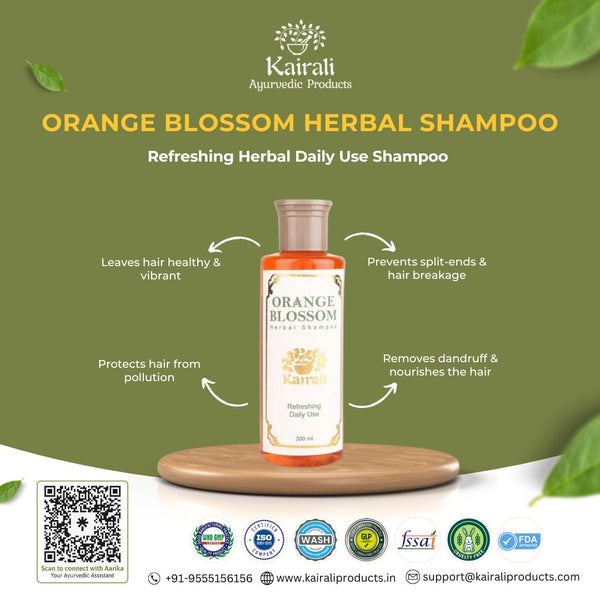 Refreshing Daily Use Herbal Shampoo - Gently Cleanses & Nourishes for Soft, Shiny, & Frizz - Free Hair - Kairali Ayurvedic Products Private Limited