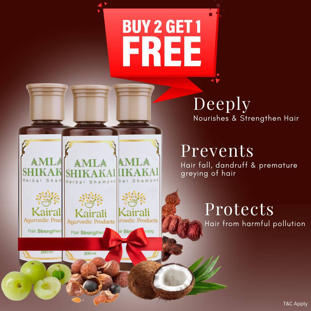 Herbal Hair Strengthening Shampoo - Restore, Nourish & Strengthen Your Hair - Amla Shikakai Shampoo - Kairali Ayurvedic Products Private Limited