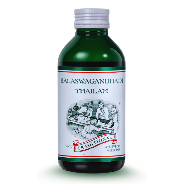 Balaswagandhadi Thailam - Ayurvedic Oil for Muscular Strength, Arthritis and Neurological Problems