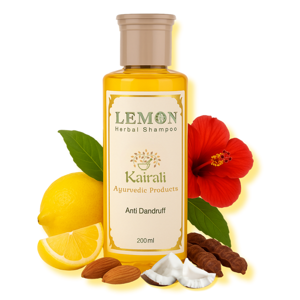 Lemon Herbal Shampoo - Best Herbal Anti Dandruff Shampoo - Kairali