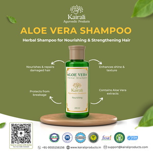 Aloe Vera Shampoo for Damaged Hair - Kairali Herbal Shampoo
