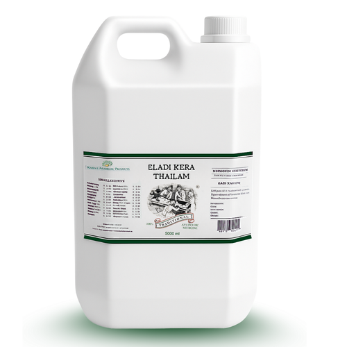 Eladi Kera Thailam 5000 ml - Ayurvedic Oil for Skin Diseases 