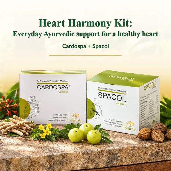 Cardospa and Spacol Ayurvedic Heart Wellness Kit capsule products
