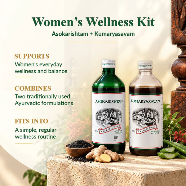 Kairali Asokarishtam and Kumaryasavam liquid preparations second product image