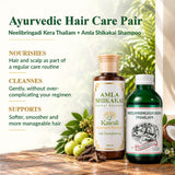 Neelibringadi oil and Amla Shikakai shampoo hair care kit second product image