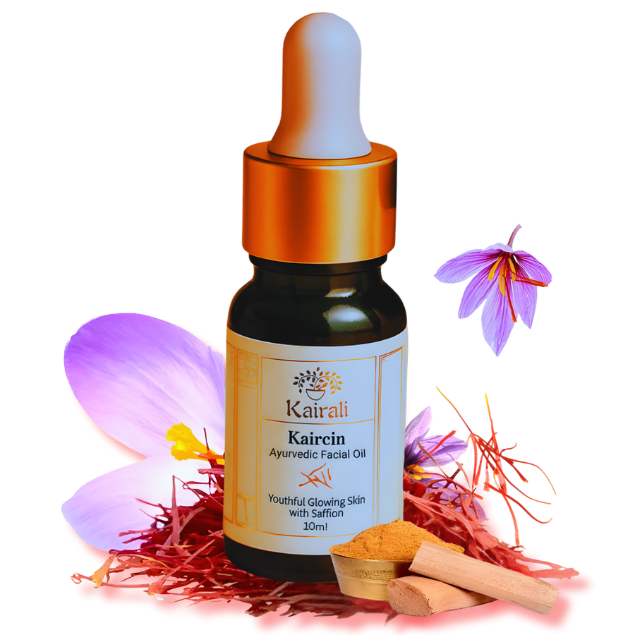 Kaircin Facial Oil — dropper bottle with saffron