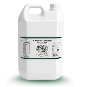 Karpasasthyadi Thailam 5000 ml - Ayurvedic Therapeutic Massage Oil for Paralysis, Facial Palsy & Neuromuscular Disorders