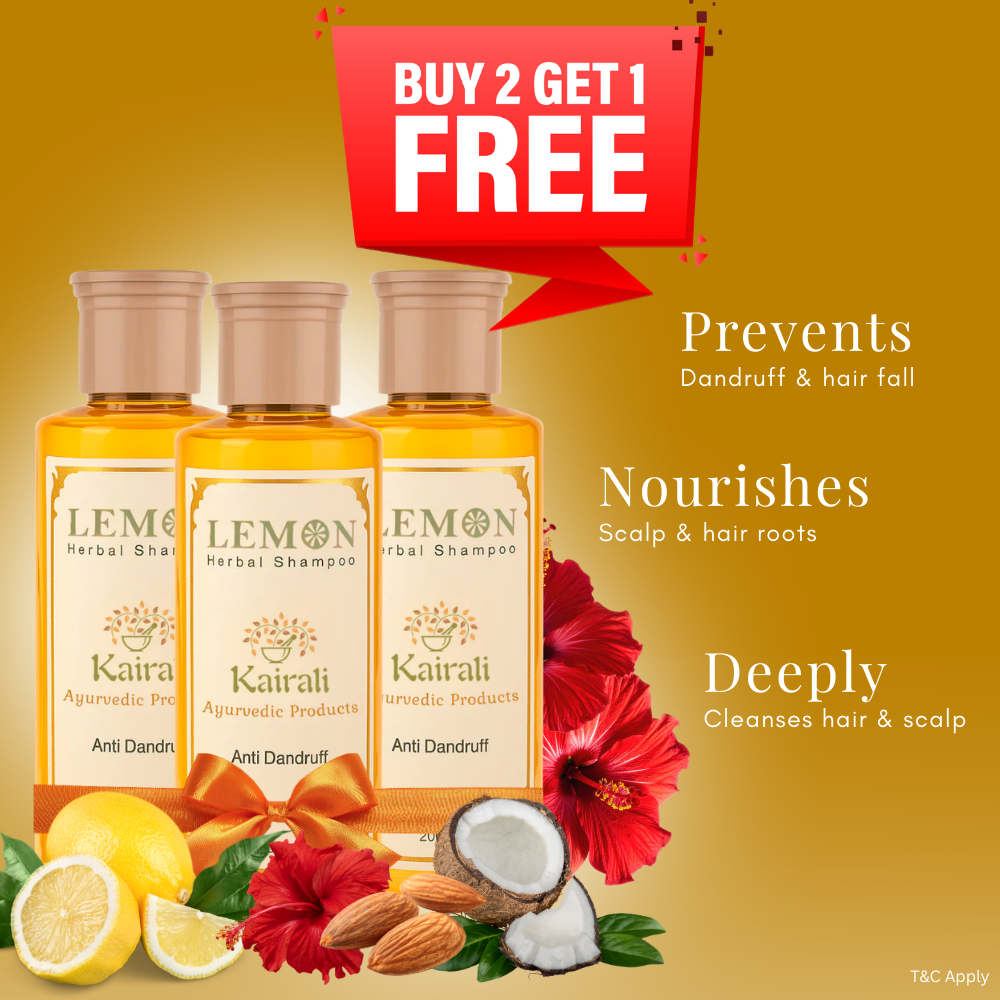 Lemon Herbal Shampoo - Best Herbal Anti Dandruff Shampoo - Kairali