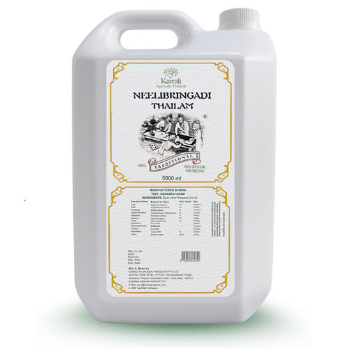 Neelibringadi Thailam 5000 ml - Ayurvedic oil for hair growth