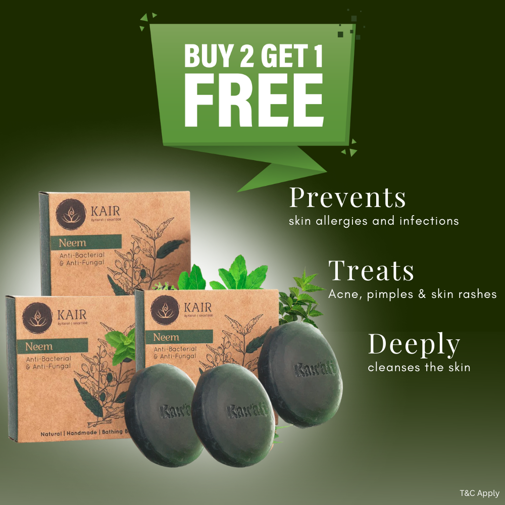 Neem Herbal Soap - Antifungal & Antibacterial Soap for Skin Protection & Skin Problems - Kairali Ayurvedic Products Private Limited