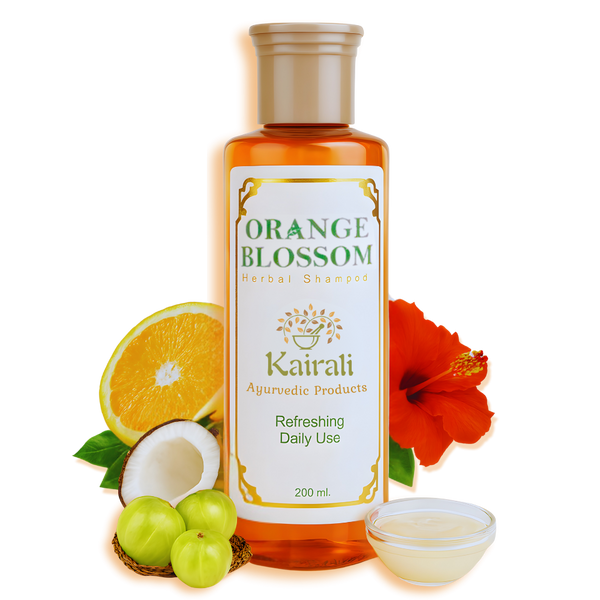 Refreshing Daily Use Herbal Shampoo - Orange Blossom Shampoo - Kairali 