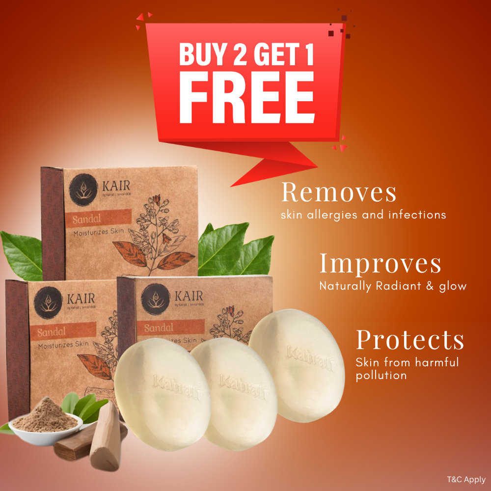 Luxurious Sandal Herbal Soap to Make Skin naturally Radiant, Hydrated & Deeply Moisturized - Kairali Ayurvedic Products Private Limited
