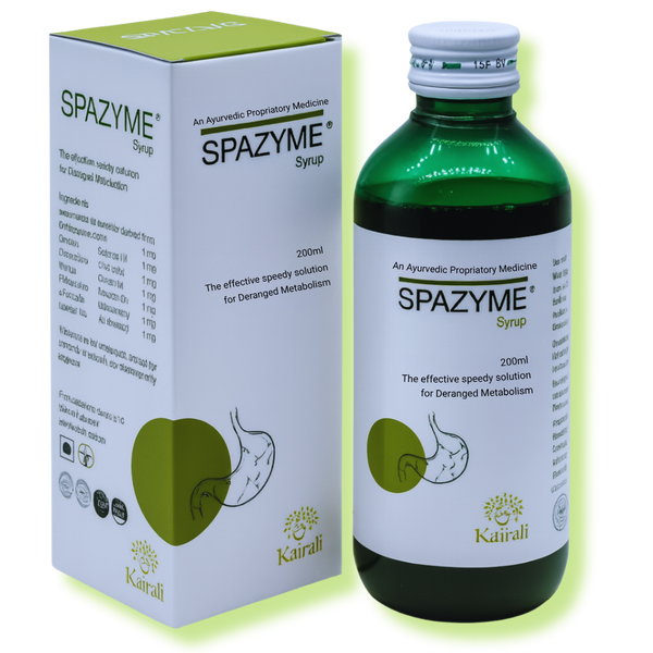 Ayurvedic Gastric & Antacid Syrup - Natural Digestive Support for Acidity & Indigestion - Spazyme Syrup