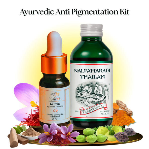 Ayurvedic Anti - Pigmentation Kit designed to brighten skin and support even tone - Kairali Ayurvedic Products Private Limited