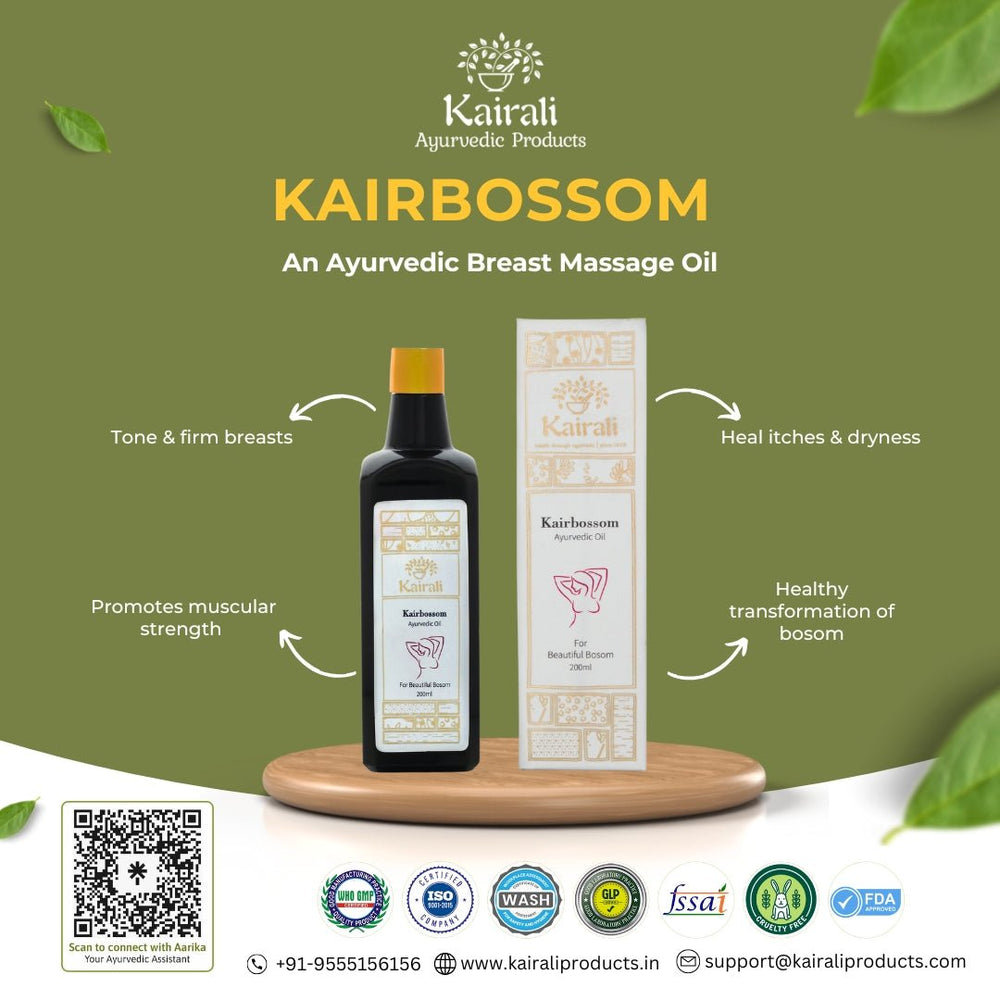 Ayurvedic Breast Massage Oil for Toning, Firming and Nourishing the Breast Naturally - Kairali Ayurvedic Products Private Limited