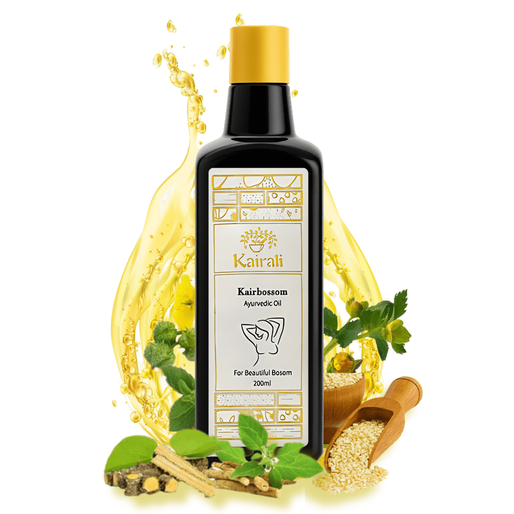 Ayurvedic Breast Massage Oil for Toning, Firming and Nourishing the Breast Naturally - Kairbossom - Kairali Ayurvedic Products Private Limited