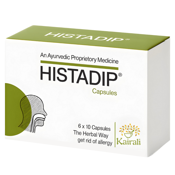 Ayurvedic Medicine for Allergies - Relieves Rhinitis, Runny Nose & Sneezing Naturally - Histadip Capsules - Kairali Ayurvedic Products Private Limited