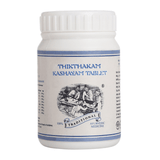 Thikthakam Kashayam Tablet — white bottle, front view
