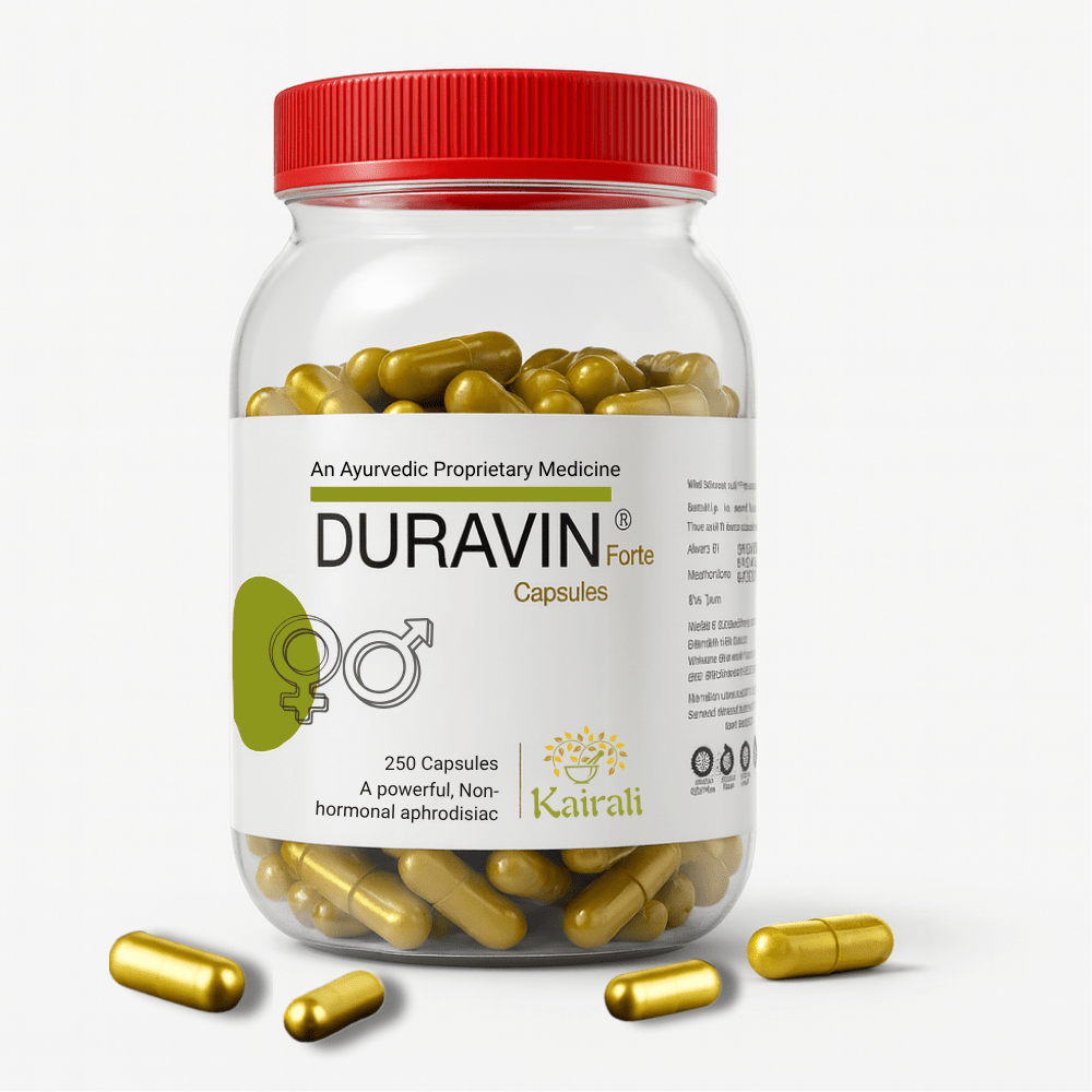 Ayurvedic Medicine for Impotence &amp; Infertility – Natural Fertility Booster for Men &amp; Women - Duravin Forte Capsules - Kairali Ayurvedic Products Private Limited