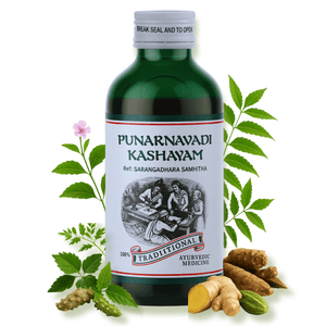 Ayurvedic Medicine for Kidney Health, Water Retention, Liver Detox & Urinary Disorders - Punarnavadi Kashayam - Kairali Ayurvedic Products Private Limited