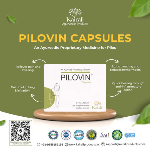 Ayurvedic Medicine for Piles, Fissures & Hemorrhoids - Relieves Bleeding & Swelling - Kairali Ayurvedic Products Private Limited