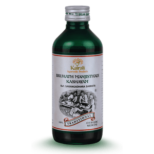 Ayurvedic Medicine for Skin diseases, Rheumatism & Paralysis - Bruhath Manjishtadi Kashayam - Kairali Ayurvedic Products Private Limited