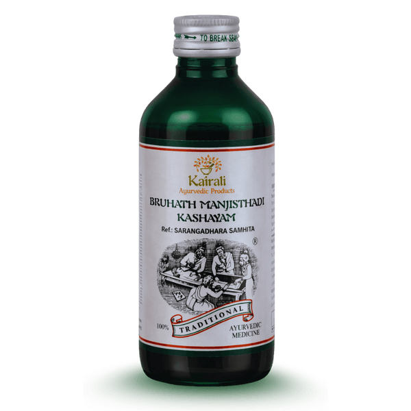 Ayurvedic Medicine for Skin diseases, Rheumatism & Paralysis - Bruhath Manjishtadi Kashayam - Kairali Ayurvedic Products Private Limited