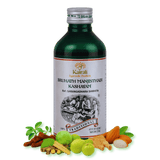 Bruhath Manjishtadi Kashayam — bottle with herbal ingredients