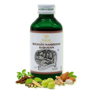 Ayurvedic Medicine for Skin diseases, Rheumatism & Paralysis - Bruhath Manjishtadi Kashayam - Kairali Ayurvedic Products Private Limited