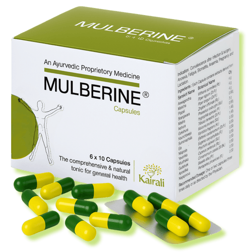 Ayurvedic Multivitamin Health Supplement Capsule - Boosts Immunity & Overall Vitality - Mulberine Capsules - Kairali Ayurvedic Products Private Limited