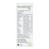 Mulberine tonic — carton back label