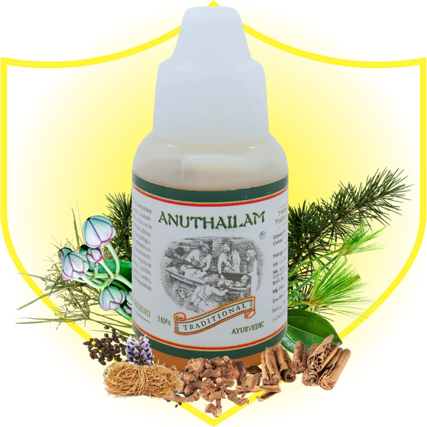 Ayurvedic Nasya Oil for Sinusitis, Migraine & Nervous Disorders Treatment - Anu Thailam - Kairali Ayurvedic Products Private Limited
