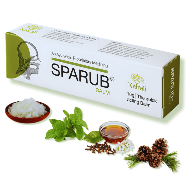Ayurvedic Pain Relief Balm - Fast - Acting Ointment for Cold, Headache, Joint & Body Pain - Spa Rub - Kairali Ayurvedic Products Private Limited