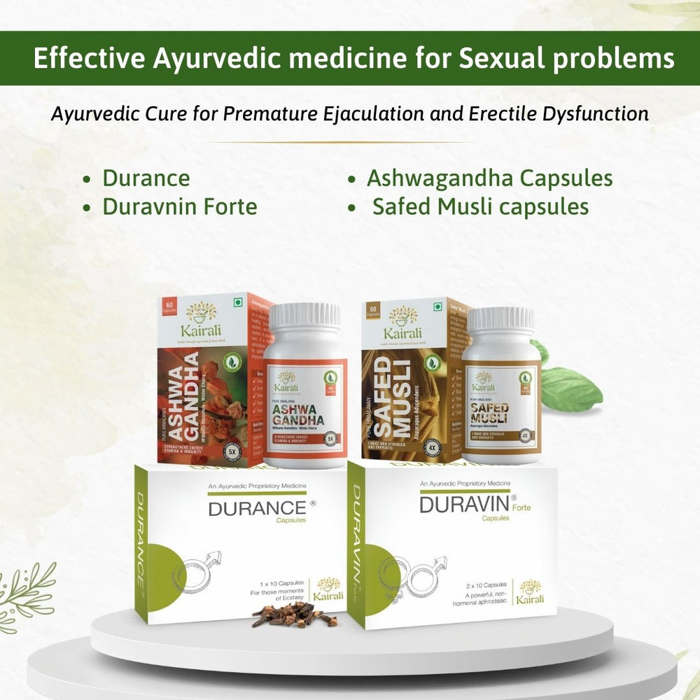 Ayurvedic Treatment for Premature Ejaculation & Erectile Dysfunction - Enhance Stamina & Performance Naturally - Kairali Ayurvedic Products Private Limited