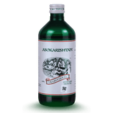 Asokarishtam — bottle, front view