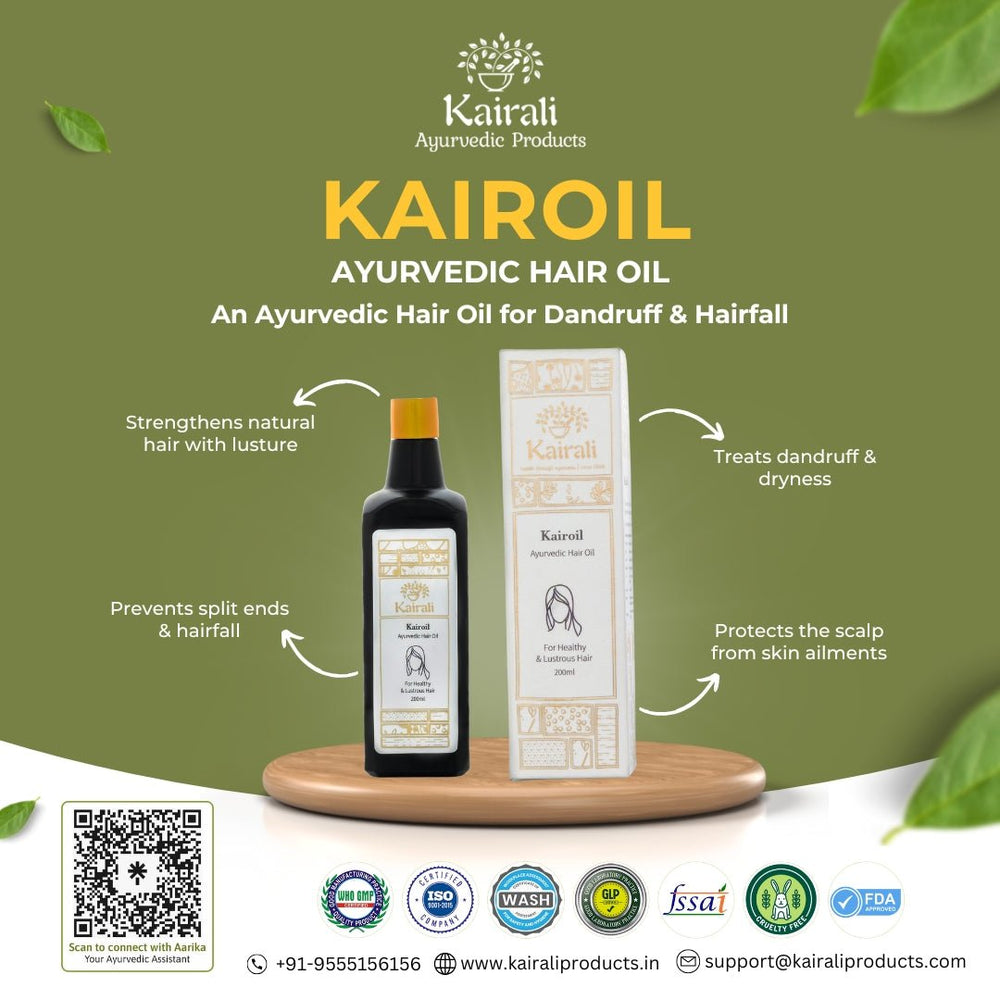 Best Ayurvedic Hair Treatment Oil – Controls Hair Fall & Eliminates Dandruff Naturally - Kairali Ayurvedic Products Private Limited