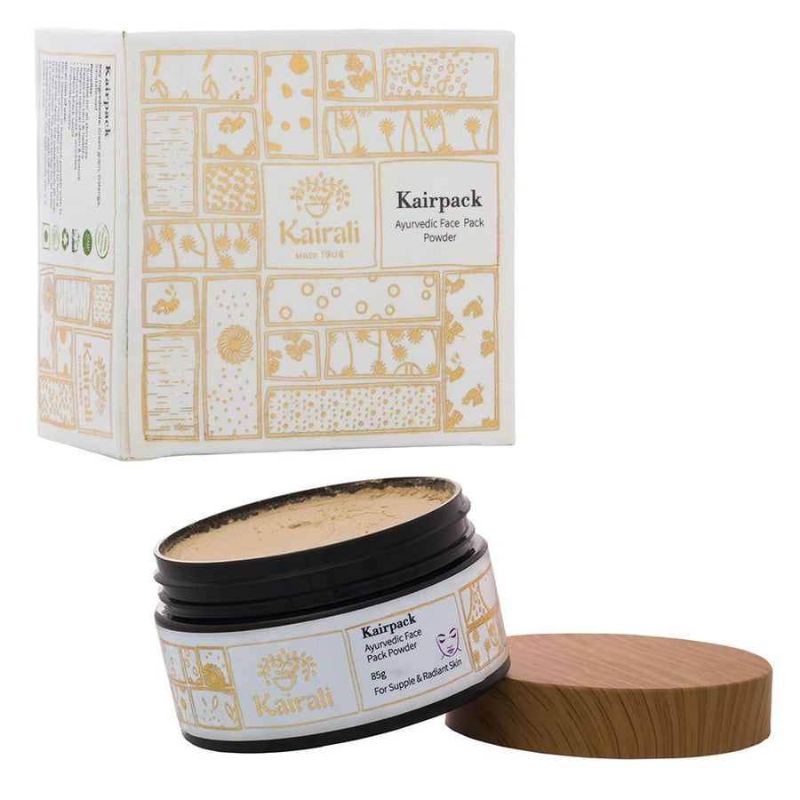 Kairpack face pack — carton, jar and wooden lid