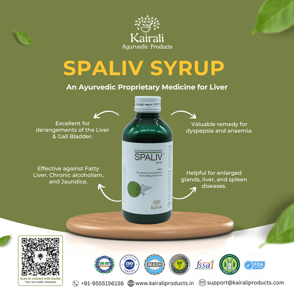 Best Ayurvedic Liver Tonic - Restores the Liver Function & Treats Liver Problems Naturally - Spaliv Syrup - Kairali Ayurvedic Products Private Limited