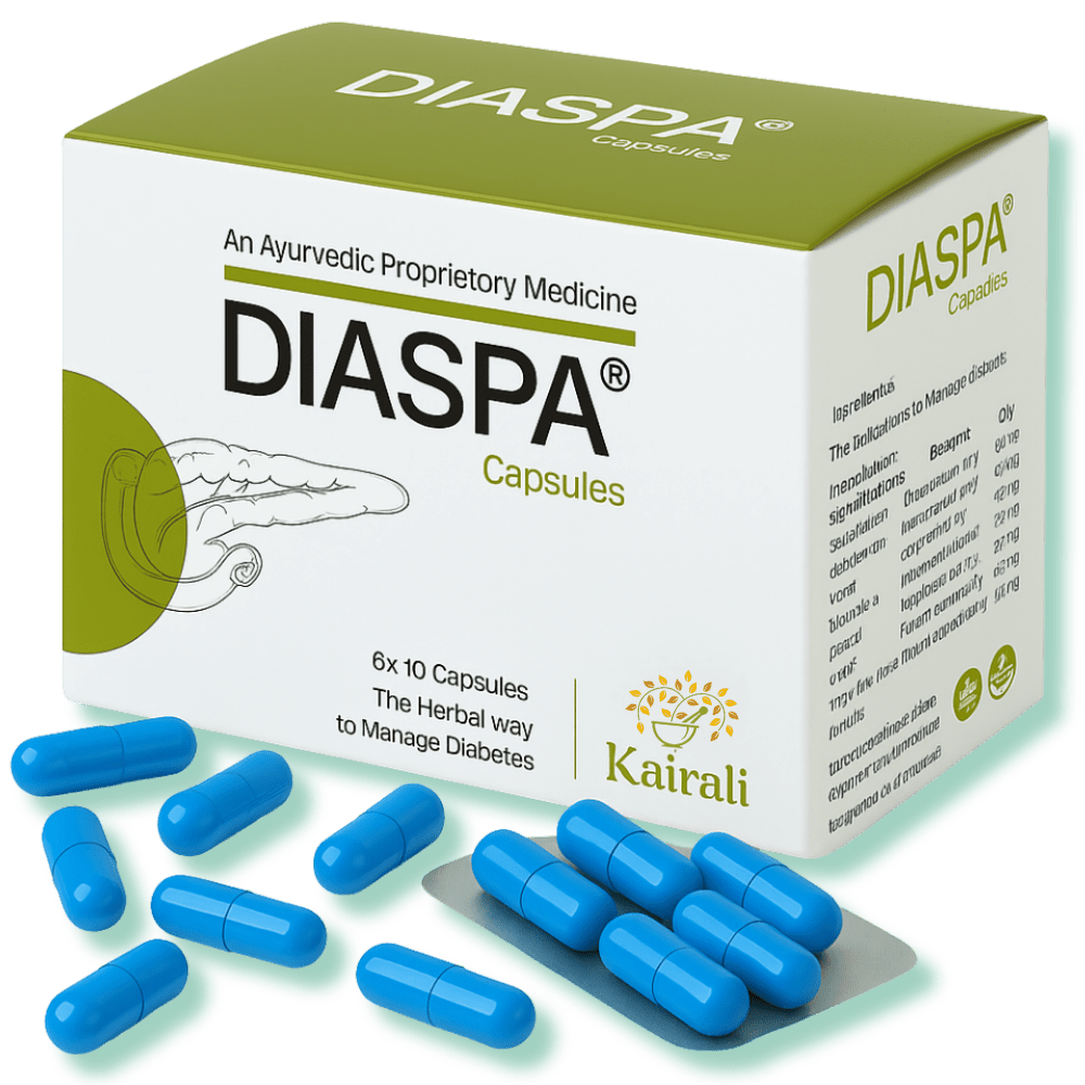 Best Ayurvedic Medicine for Diabetes Management and supports in High Blood Sugar - Diaspa Capsules