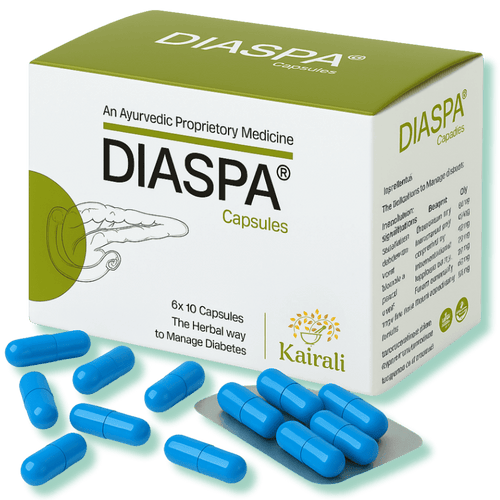 Best Ayurvedic Medicine for Diabetes Management and High Blood Sugar Treatment - Diaspa Capsules - Kairali Ayurvedic Products Private Limited