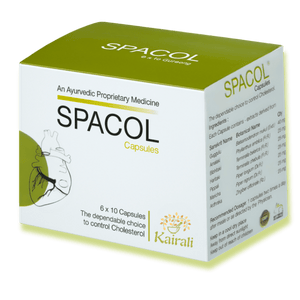 Best Ayurvedic Medicine for High Cholesterol - Natural Solution to Maintain Healthy Cholesterol - Spacol Capsules - Kairali Ayurvedic Products Private Limited