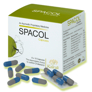 Best Ayurvedic Medicine for High Cholesterol - Natural Solution to Maintain Healthy Cholesterol - Spacol Capsules - Kairali Ayurvedic Products Private Limited