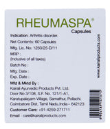 Rheumaspa capsules — back label panel